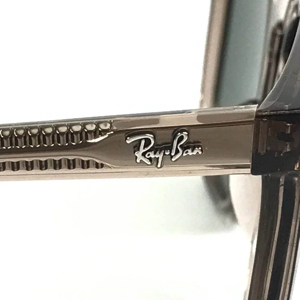 Ray-Ban Sunglasses RB2210 8457/31 Transparent Brown Frames w/ Dark Green Lenses